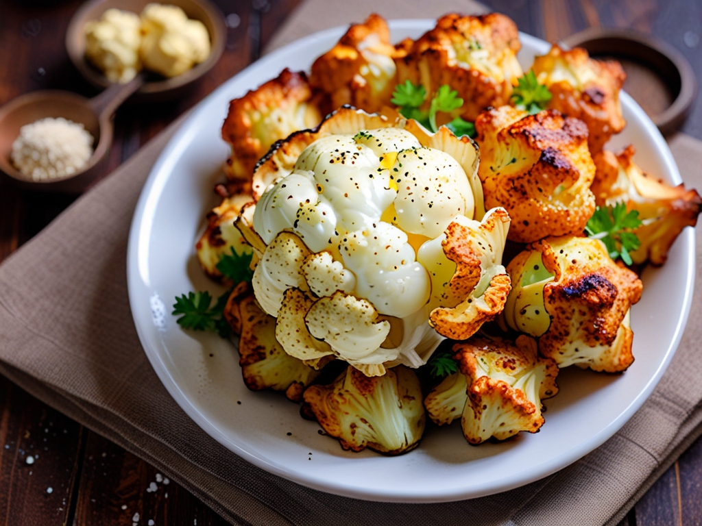 Crispy Keto Roasted Cauliflower: The Perfect Low-Carb Side Dish 2 keto roasted cauliflower