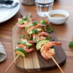Hot Weather Grilled Lemon Garlic Shrimp Keto Skewers 1 Shrimp Keto Skewers